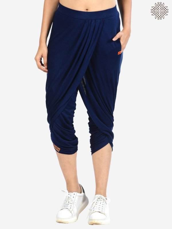 Calf length Pleated Dhoti crafted in Viscose - XL