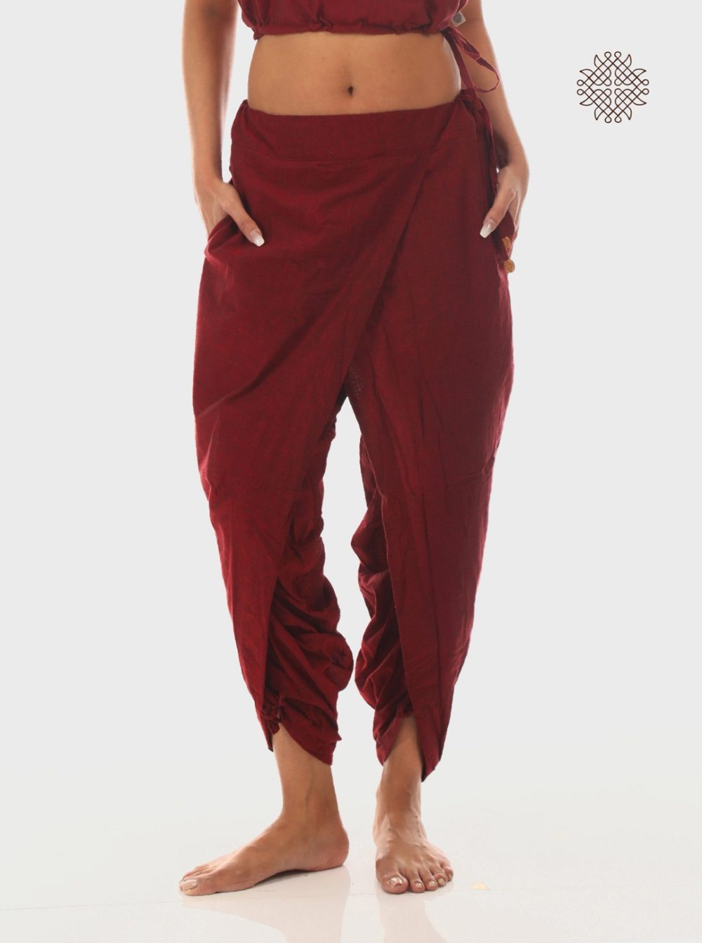 Cross Cut Yuvaki Dhoti Pants - Image 5