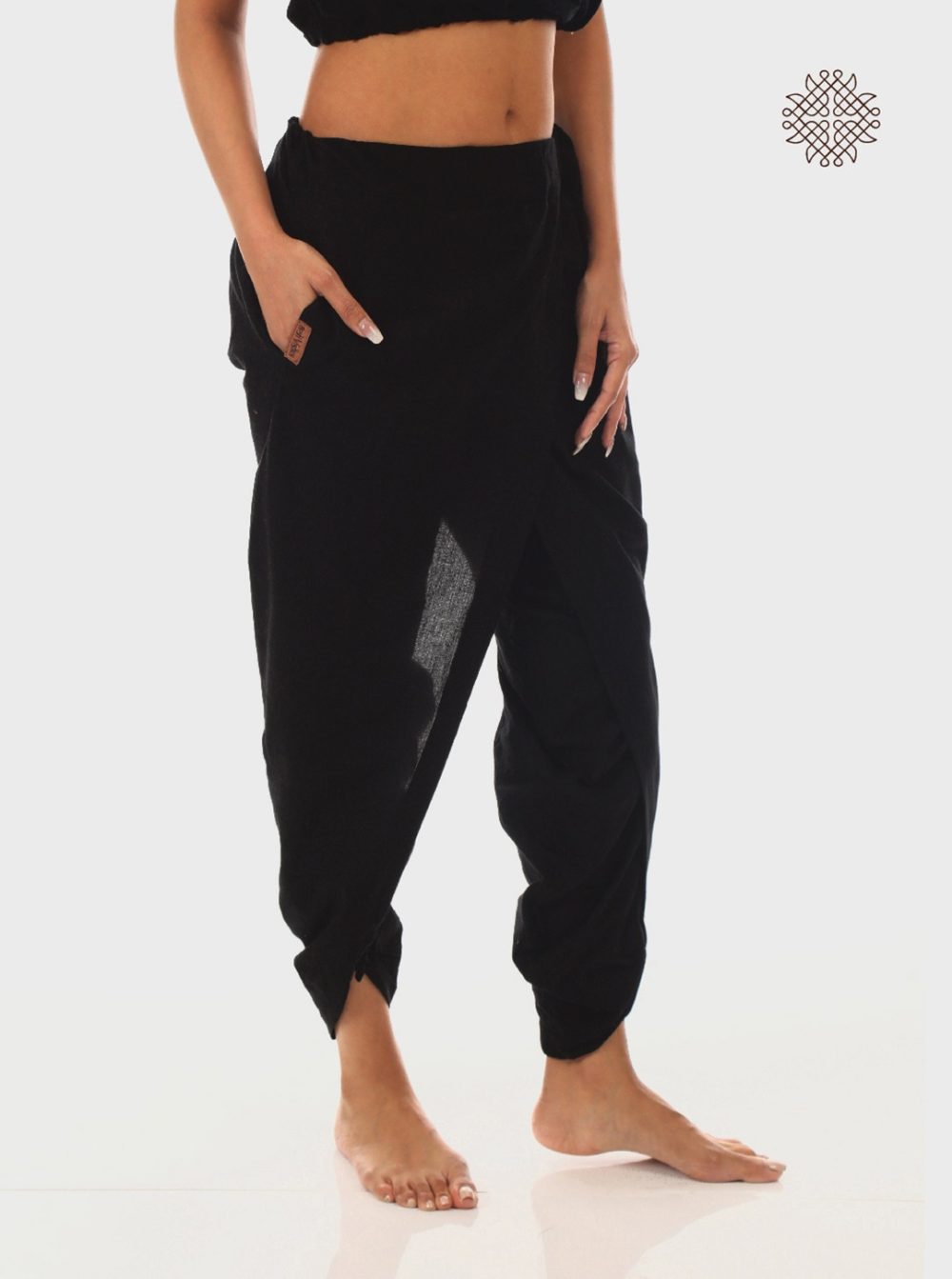 Cross Cut Yuvaki Dhoti Pants - Image 3