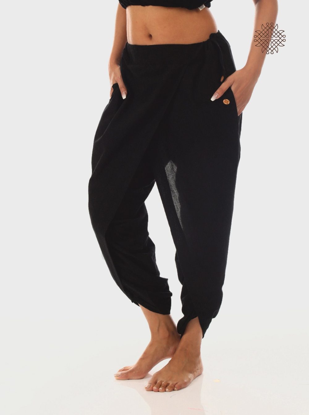 Cross Cut Yuvaki Dhoti Pants - Image 4