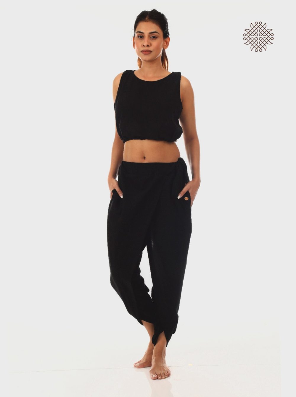 Cross Cut Yuvaki Dhoti Pants - Image 5
