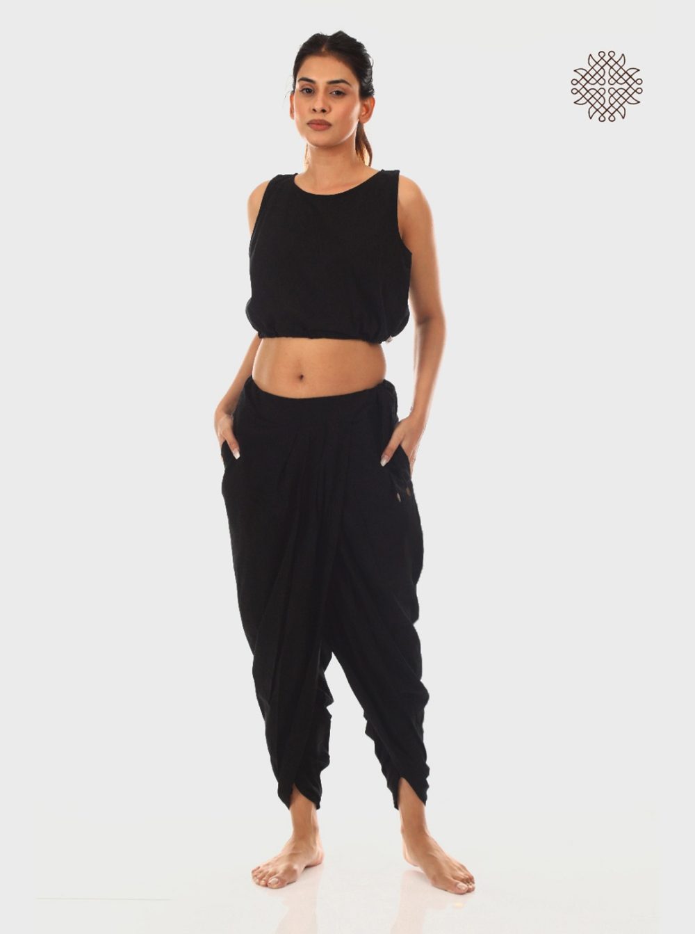 Pleated Yuvaki Dhoti Pants - Image 5