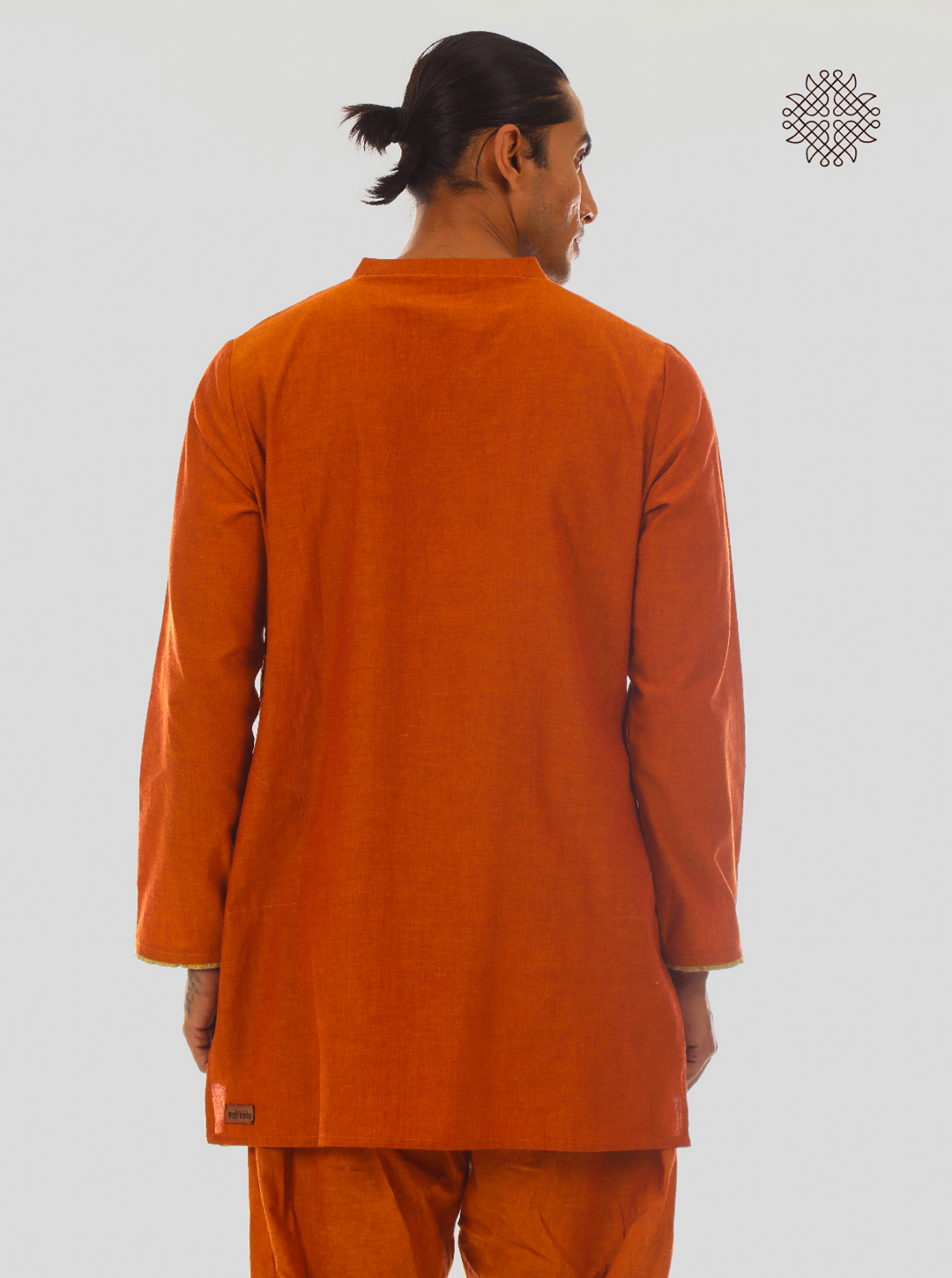 Prithvi Kurta - Rusty Brown Kurta crafted in 100% cotton - Image 2
