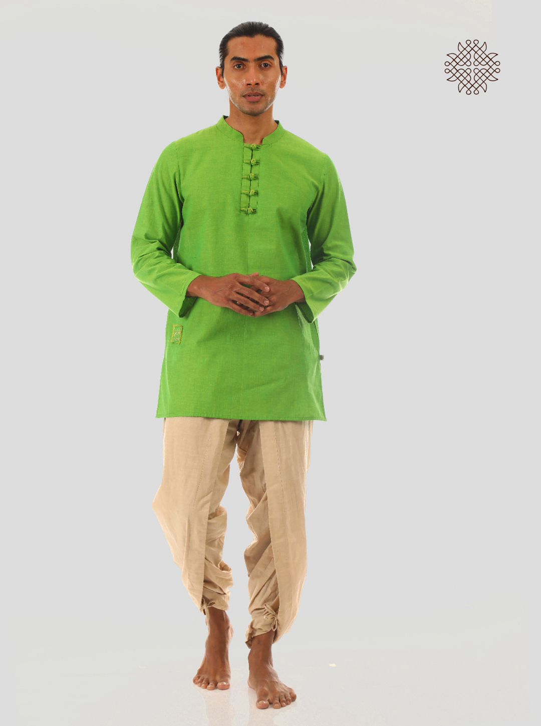 Kalrav - Lemon Green Kurta crafted in 100% cotton - Image 6
